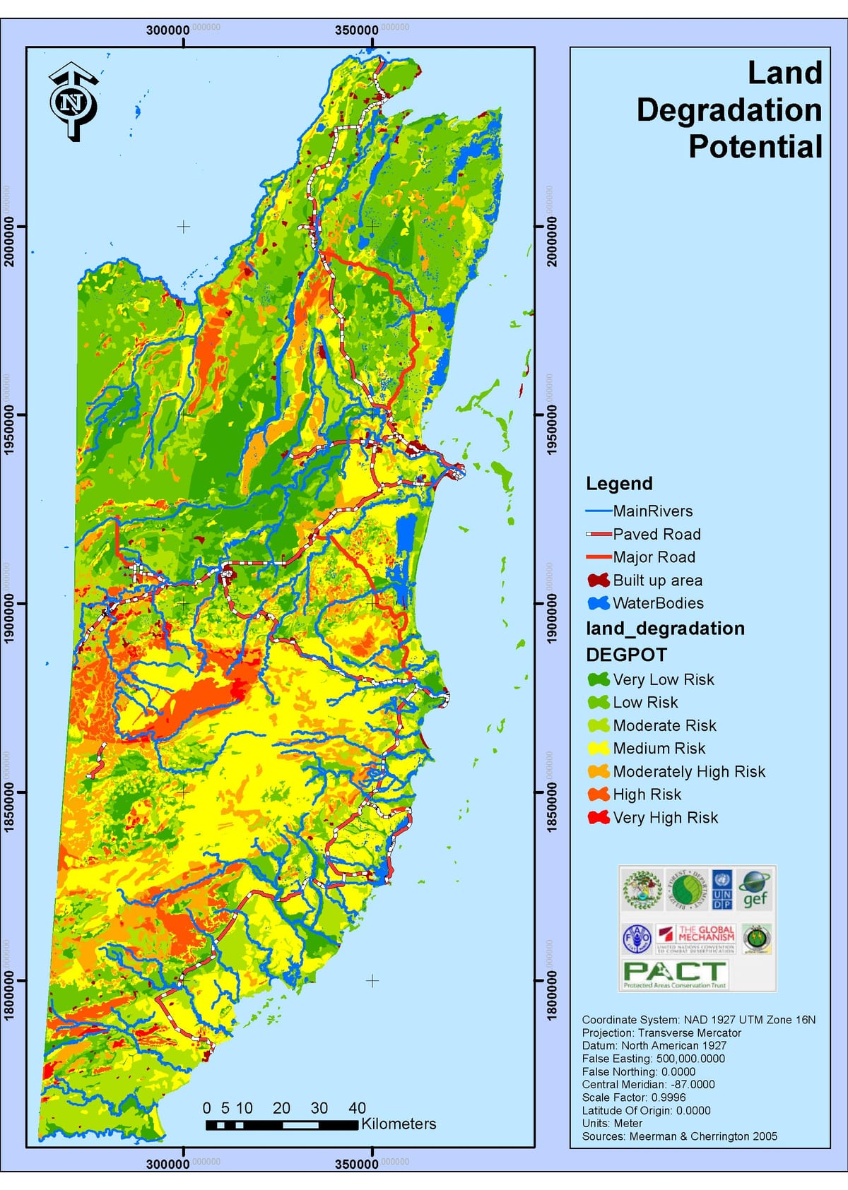 Mapa de Belice climático