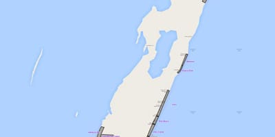 Mapa de ambergris caye, Belice