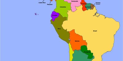 Mapa de Belice, américa del sur