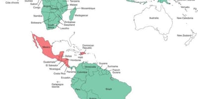 Mapa de Belice de la malaria 