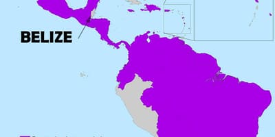 Mapa de Belice zika