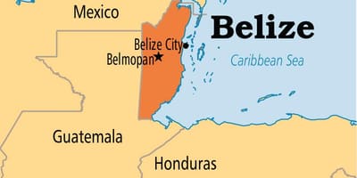 Mapa de belmopan, Belice