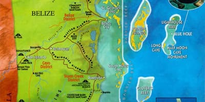 Mapa de el zoológico de Belice
