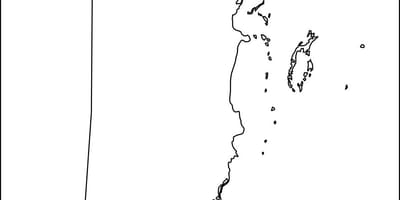 Mapa de Belice en blanco