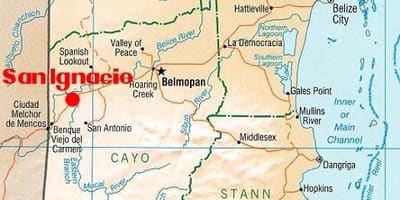 Mapa de san ignacio, Belice